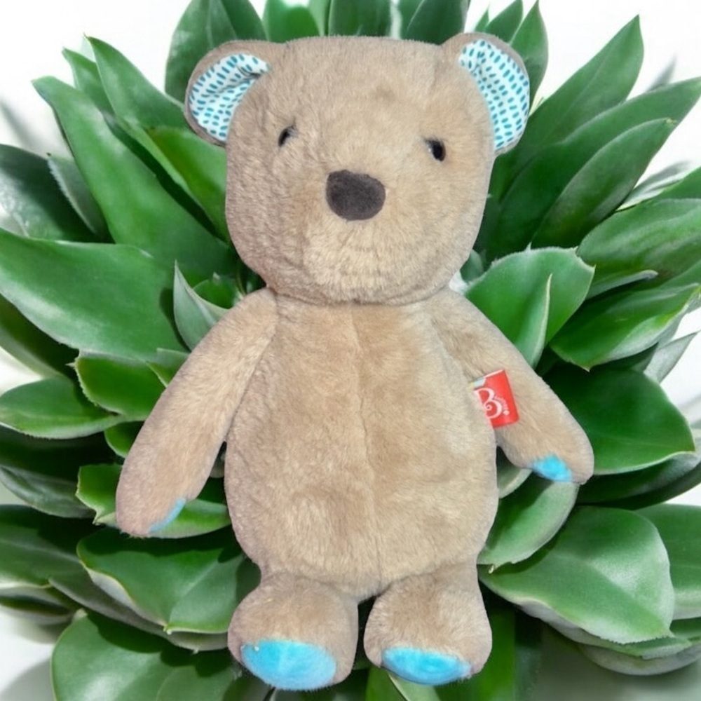 B Softies 12" Battat Happy Hues Marshmallow Cuddles Bear Heart Animal Plush